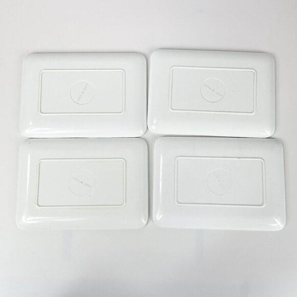 Mebel Italy Rectangular Trays Floral Botanical WildFlowers Set of 4 - Picture 4 of 5